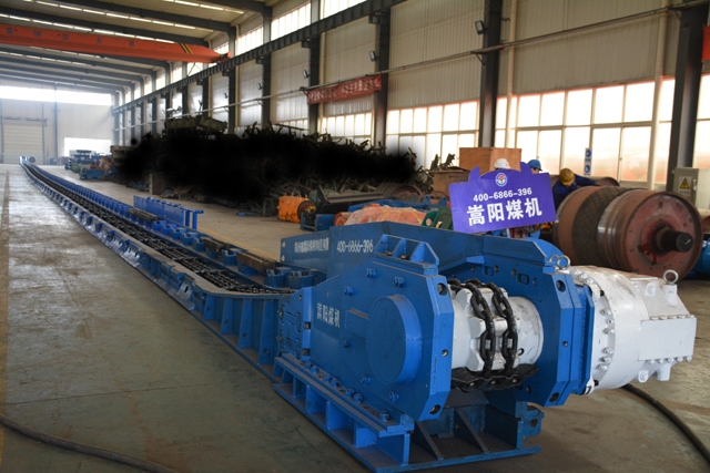 乐发lvSGZ630/264刮板输送机完成试机发往黑龙江煤矿